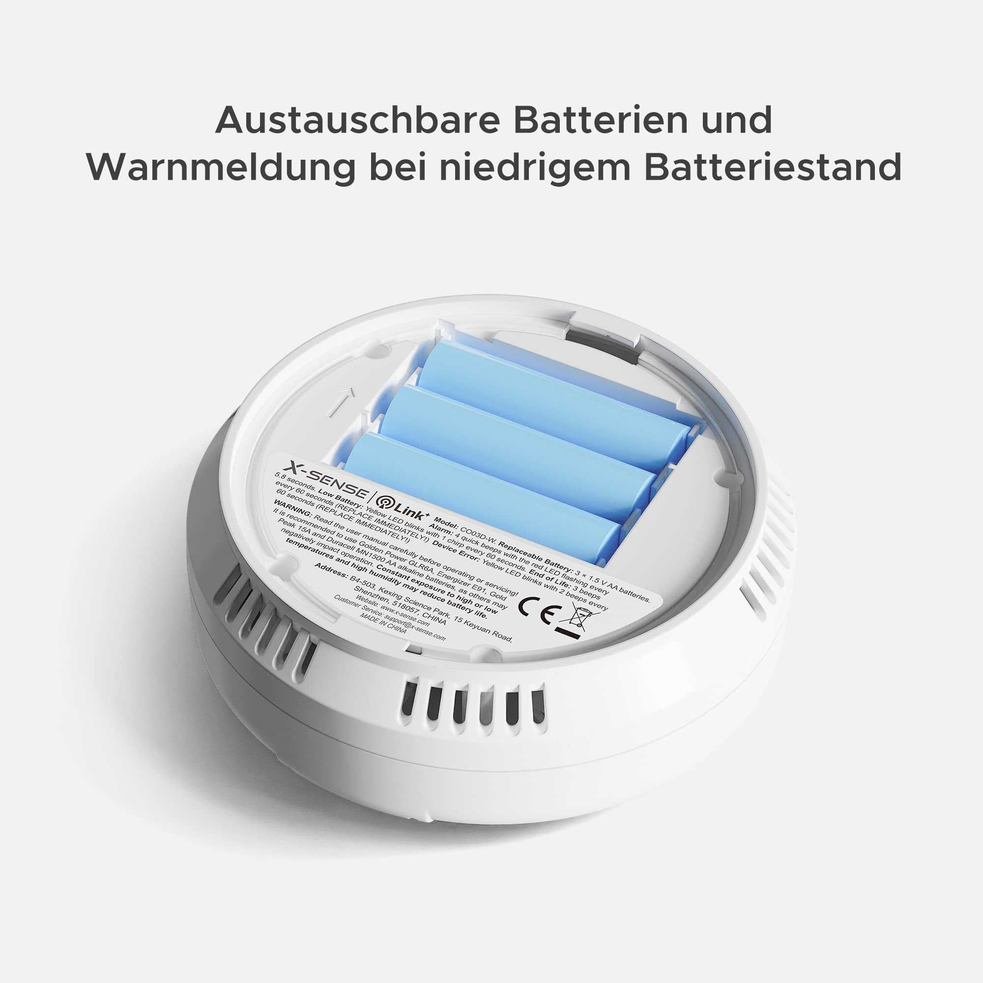 X-Sense CO03D-W Funk-Vernetzbarer Kohlenmonoxidmelder - Sichere Vernetzung für umfassenden CO-Schutz Mesch Shop X-Sense CO03D-W Funk-Vernetzbarer Kohlenmonoxidmelder - Sichere Vernetzung für umfassenden CO-Schutz Mesch Shop